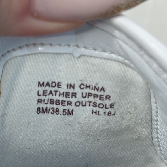 Micheal Kors Lola flower appliqué white sneaker shoes size 8 - Picture 7 of 11